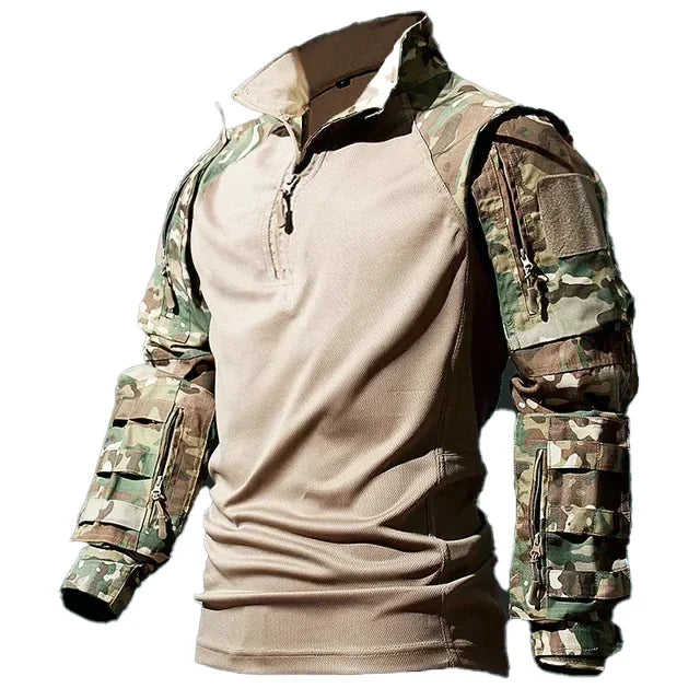 Outdoor Combat Tactical Suits Wear Resistant T-Shirt + Cargo Pants Men Clothes Shirts Airsoft Paintball Hunting Clothes