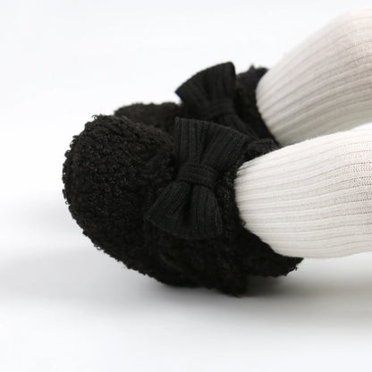 Baby Booties for Boys Girls with Soft Lining Non Slip Gripper Newborn Infant Slipper Socks Toddler First Walker Crib Shoes 0-18