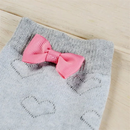 Knee Socks for Youth Girls Women Pink Bow School Stockings Kawaii Campus Long Socks Cute Girl Thigh High Stocking