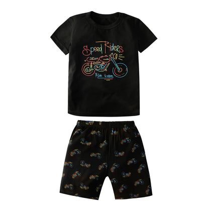 Girls Cool Panda Home Clothes Kids Cartoon Priting Pajamas Children Monster Dinosaur Sleepwear Unicorn Pijama For 2-12 Years