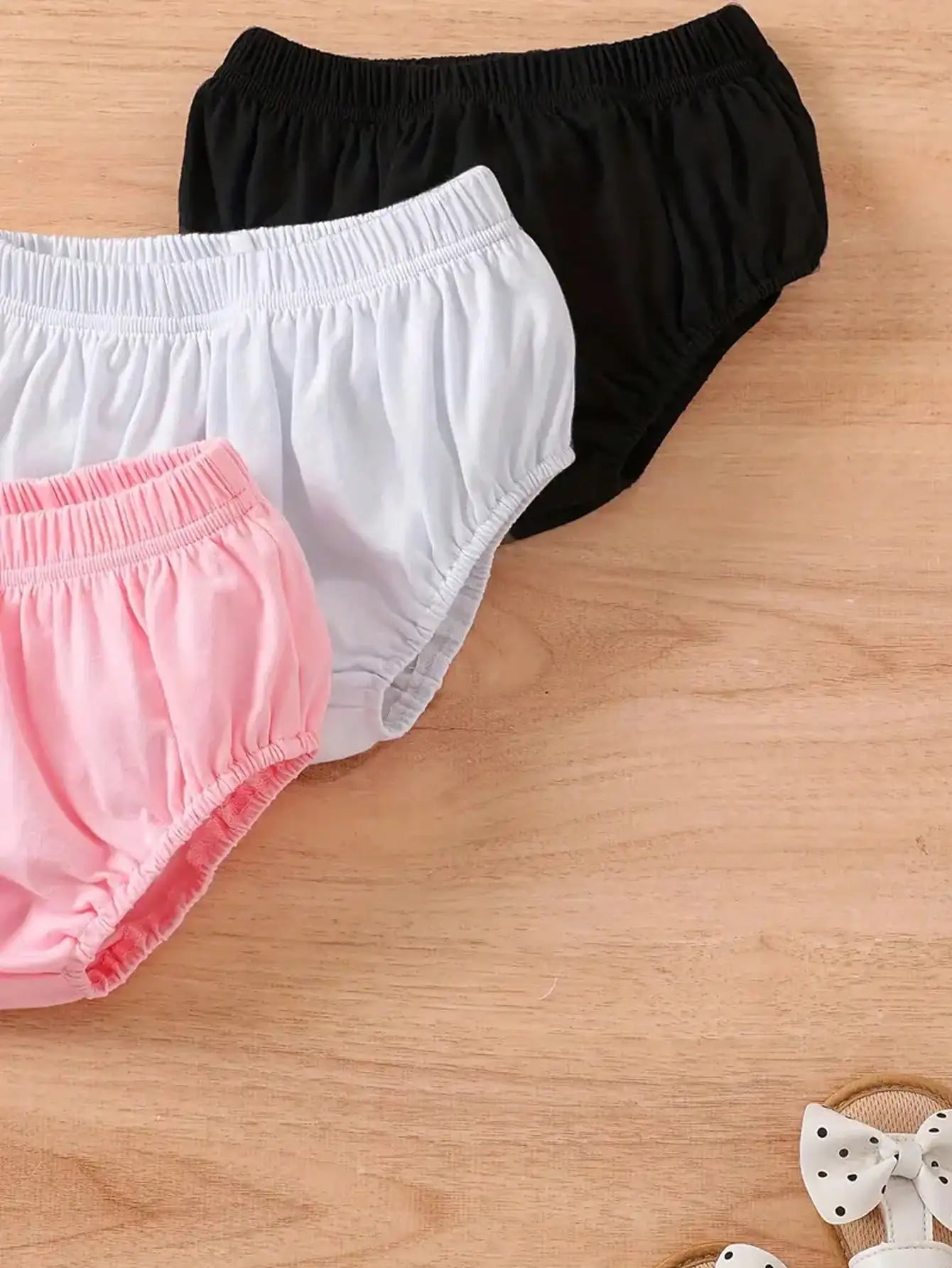 Newborn Baby Diaper Cover Casual Kids Short Pants Plain Color Cotton Toddler Boys Girls Breathable Bloomers Briefs Underwear