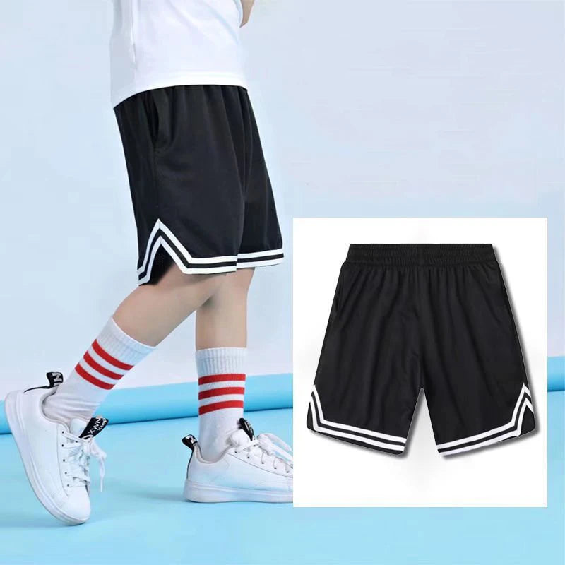 1pcs Kids Sport Shorts Boys Girls Basketball Running Short Baby Casual Pant Children Short Pant Summer Teenager Fitness Clothing