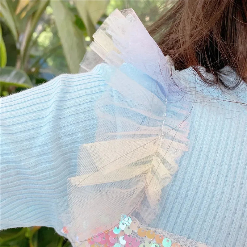 Girls Casual Dresses New Mesh Dresses for Girls Autumn Winter Wedding & Casual Kids Clothes for 2-7 Years