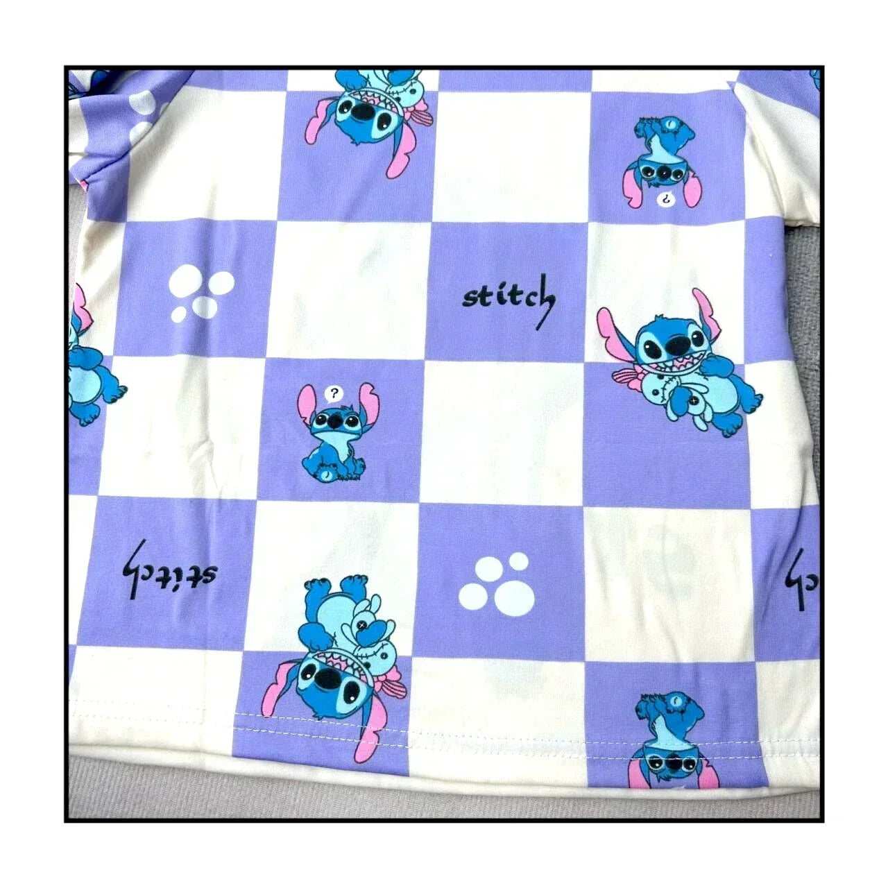 New Pajama Boys Girls Pajamas Stitch Clothing Sets Kids Long Sleeve +Pant 2Piece Children Home Clothing Girl Nightgown