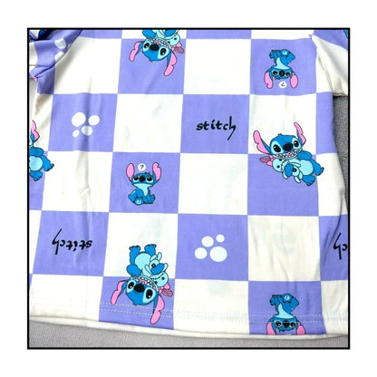 New Pajama Boys Girls Pajamas Stitch Clothing Sets Kids Long Sleeve +Pant 2Piece Children Home Clothing Girl Nightgown