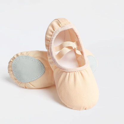 Ballet Shoes Canvas for Girls Kid Dance Slippers Split Sole Gymnastics Yoga Dancing Shoes for Kids Ballerina Ballet Flat Shoes