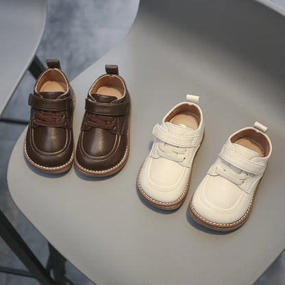 Baby Boys Leather Shoes Spring Autumn Kids Casual Shoes Comfortable British Style Children Birthday Party Shoes Size 15-30