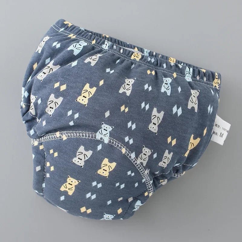 Baby Training Pants Cotton Cloth 6 Layers Cloth Baby Diapers Breathable Reusable Washable Children Underwear Cloth Diapers