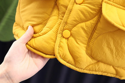 Baby Boys Clothes Full Sleeve Solid Parkas Pants 2pcs/set Toddler Costume Infant Jacket Kids Sportswear Girl Solid Casual Warm