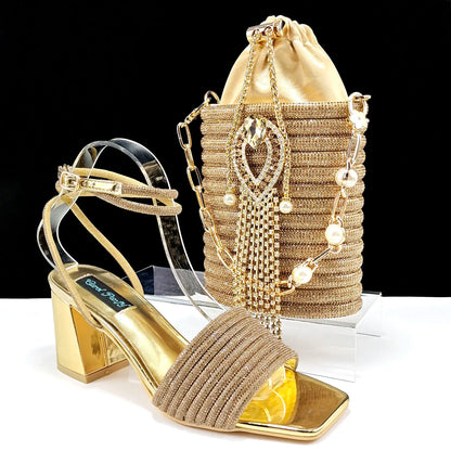 Lastest Ladies Shoes with Matching Bag Set HJJ1-23