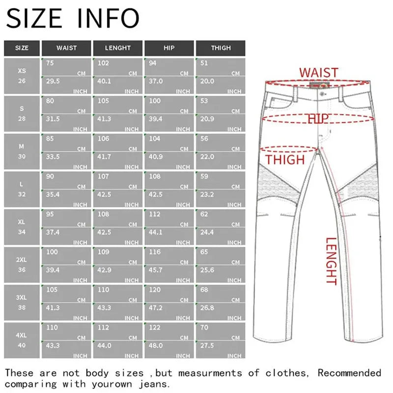 Men's Jeans Motorcycle Pants Road Motorcycle Protective Equipment Motorcycle Jeans for All Seasons