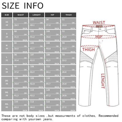 Men's Jeans Motorcycle Pants Road Motorcycle Protective Equipment Motorcycle Jeans for All Seasons