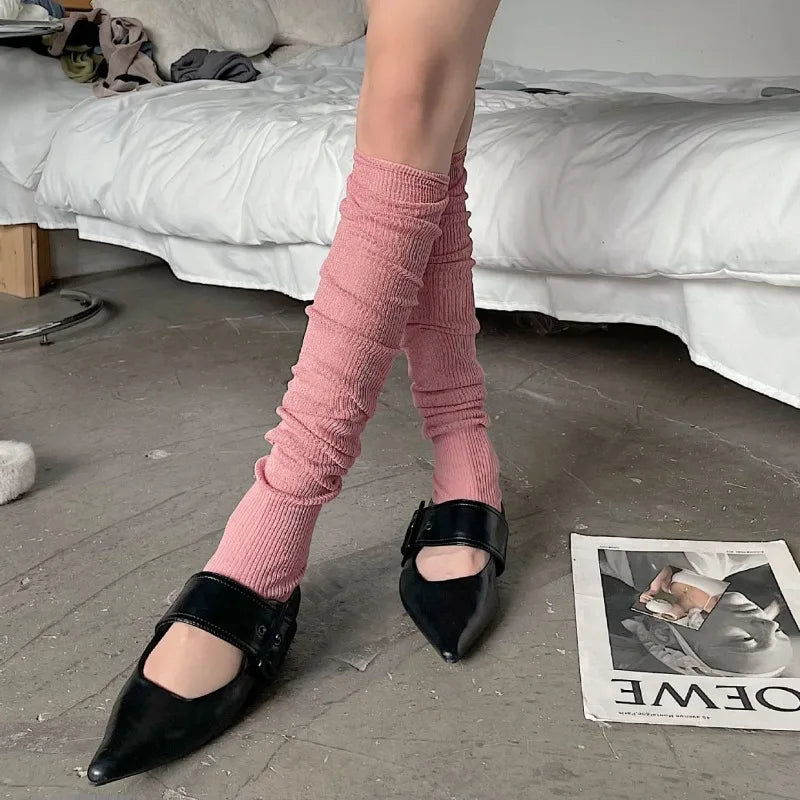 2025 Summer Thin Socks Y2k Girls Sweet Lolita Long Socks Stocking Korea Style Ruffles Knee Socks Stockings Ballet Long Stockings