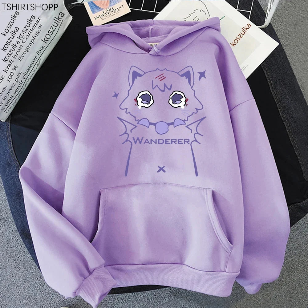 Genshin Impact Scaramouche Cat Hoodie
