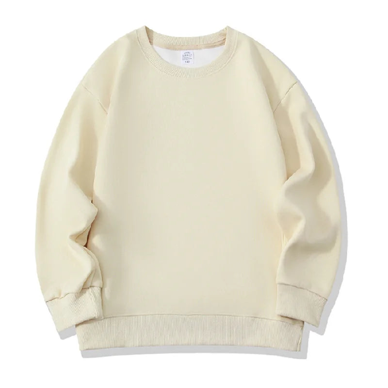 Fashion Girls Boys Sweatshirts Clothing Autumn Solid Color Casual Long Sleeve Loose Tops Children's Clothes Teen 6 8 10 12 Years