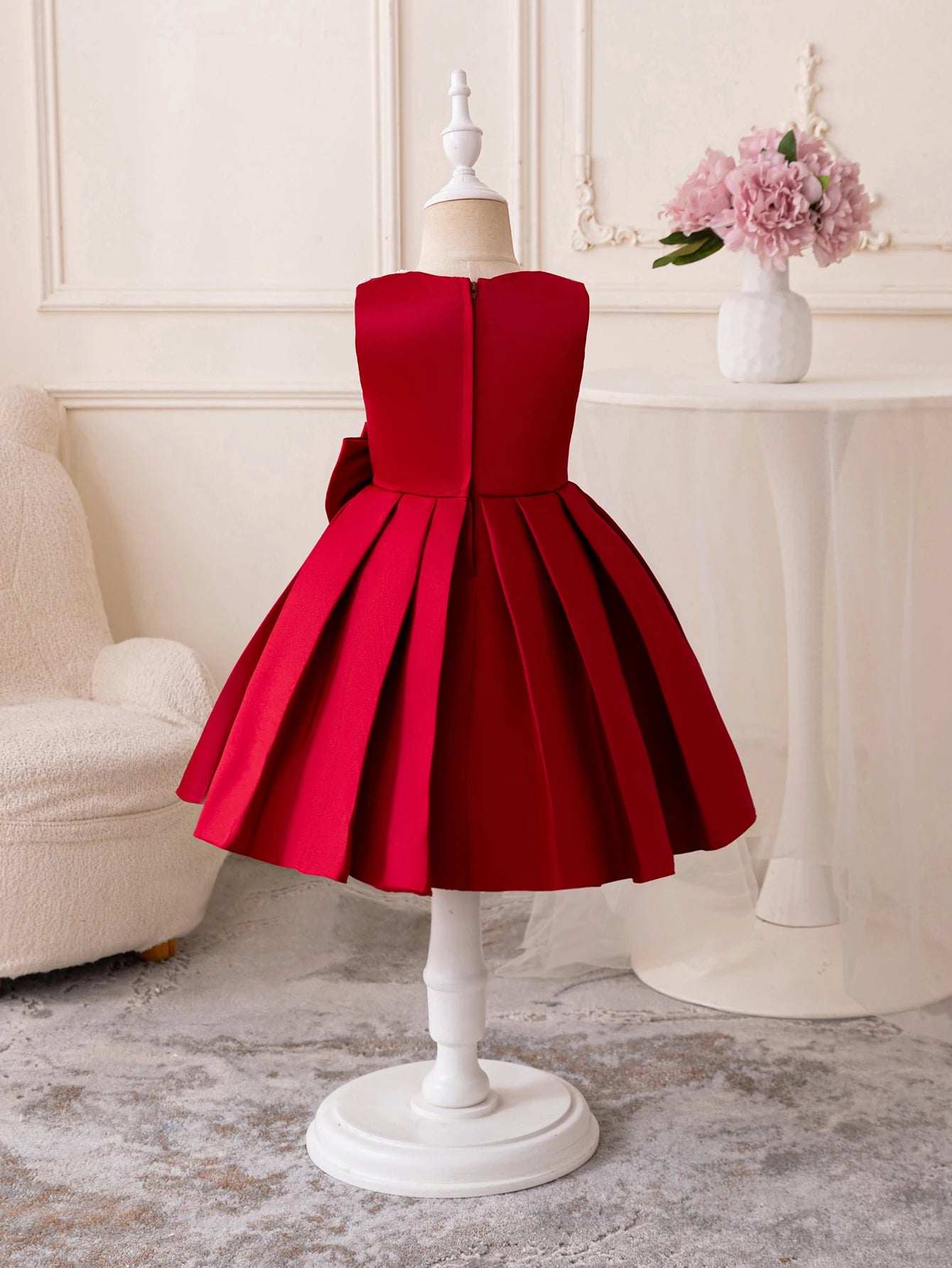 Girls Party Dresses Sleeveless Green Princess-style Dress Suitable for Wedding Flower Girl Birthday Party Evening Wear