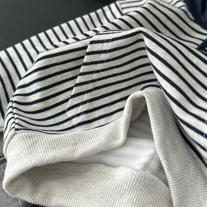 Boys Girls Striped Hoodies Children's Autumn Hoodded Sweatshirt Teenager Fall Fashion Pullover New Kids Spring Casual Clothing