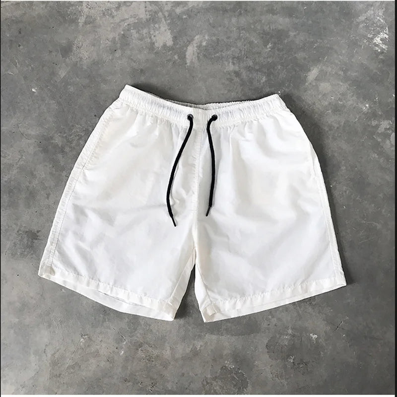 Men's Beach Pants Casual Five-Panel Shorts Fashion Trendy Outerwear Loose Fit Waterproof Surfing Swimming Trunks