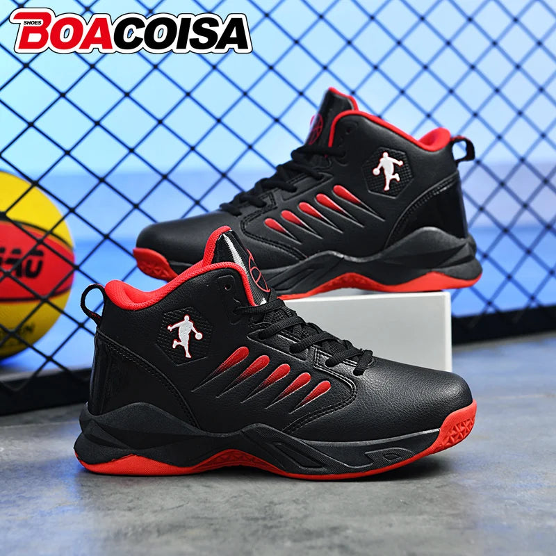 Fashion Children's Basketball Shoes for Boys Girls Sneakers Outdoor Non-slip Sports Running Kids Breathable Walking Shoes