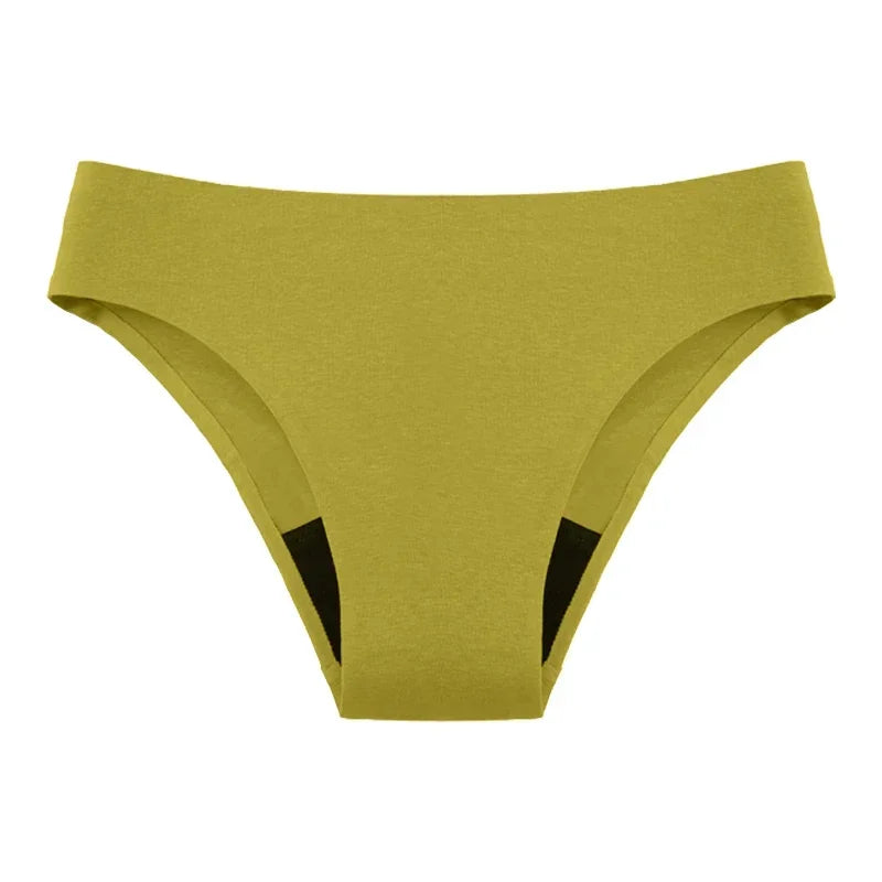 Teen Girls Seamless Swimwear 4 Layer Leakproof Bikini Fast Absorb Period Protection for Surf Beach Yoga Swimming