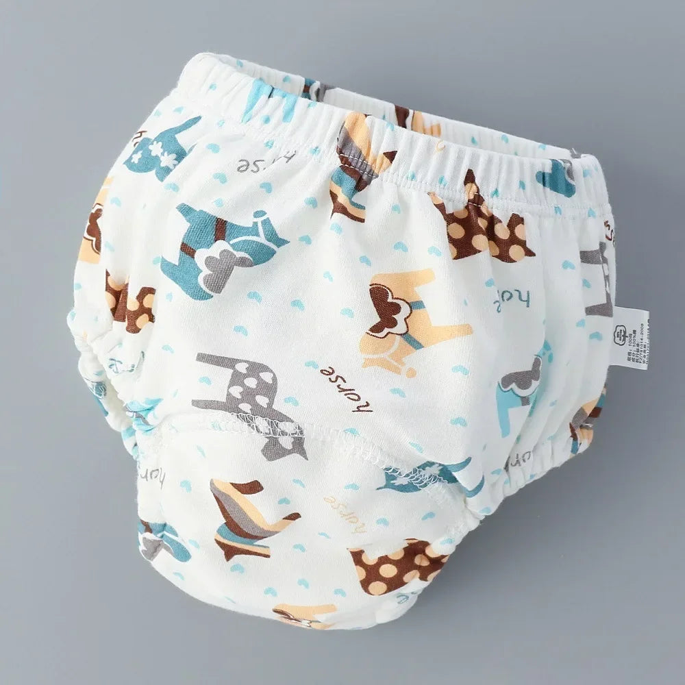 Baby Training Pants Cotton Cloth 6 Layers Cloth Baby Diapers Breathable Reusable Washable Children Underwear Cloth Diapers