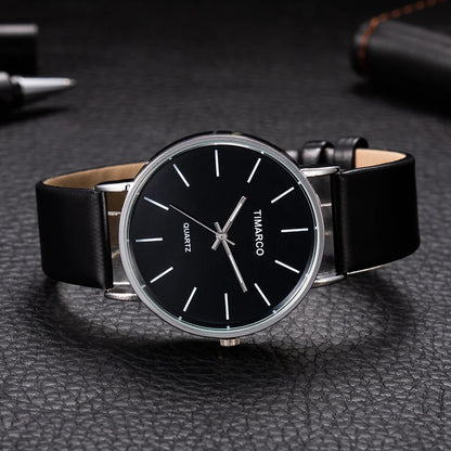 Women's Watches Simple Style Watch Fashion Metal Round Dial Analog Quartz Watch for Men Women Minimalist Watch Quartz Clock