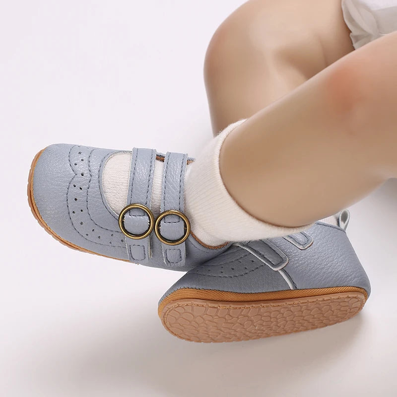 New Baby Girl Shoes Fashion Flower Flats Non-slip Newborn Toddler First Walkers Formal Sandals