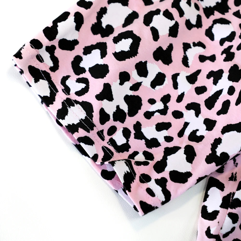 Girls Cool Panda Home Clothes Kids Cartoon Priting Pajamas Children Monster Dinosaur Sleepwear Unicorn Pijama For 2-12 Years