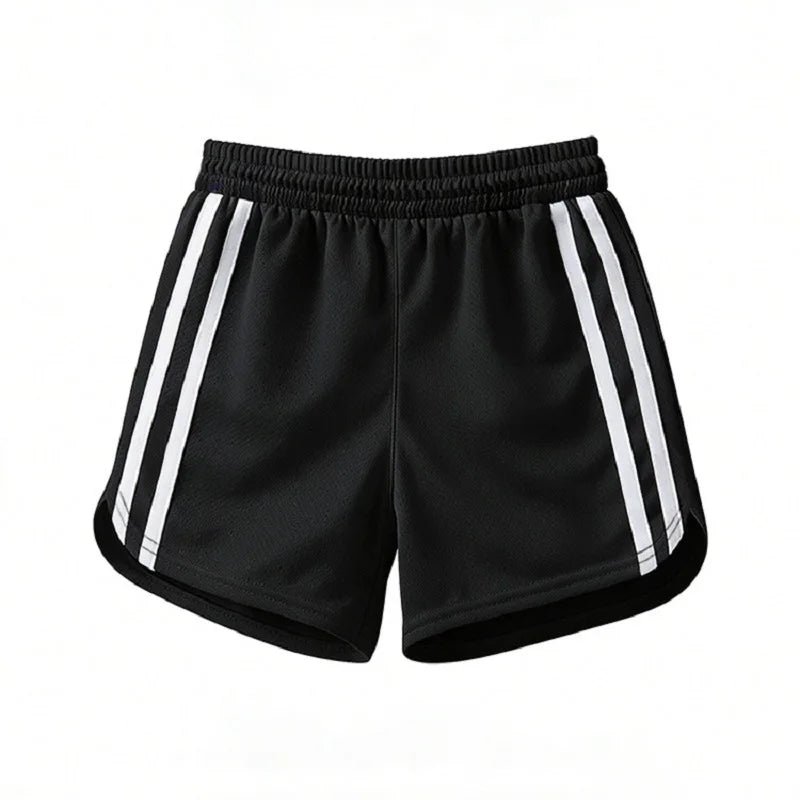 Summer Men's Beach Pants Worn As Outerwear With Large Size Drawstring And Youth-style Mesh Quick-drying Three-piece Pants