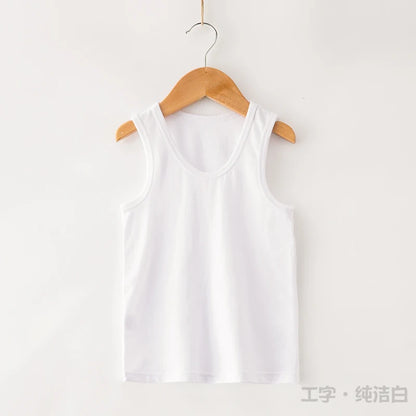 Girls Vest Underwear 1 2 3 4 5 6 7 8 9 Years Summer Little Girl Tank Tops White Soft Cotton Kids Camisole Baby Girl 12 18 Months