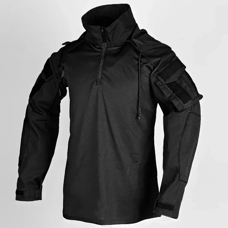 Tactical Cargo Suits T-Shirt And Cargo Pants Men Clothes Shirts Airsoft Paintball Hunting Clothes Wear Resistant Outdoor