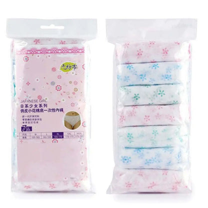 Travel Supplies Childbirth Women's  Disposable Panties Maternity Intimates Postpartum Underpants 7pcs Maternity Underwear
