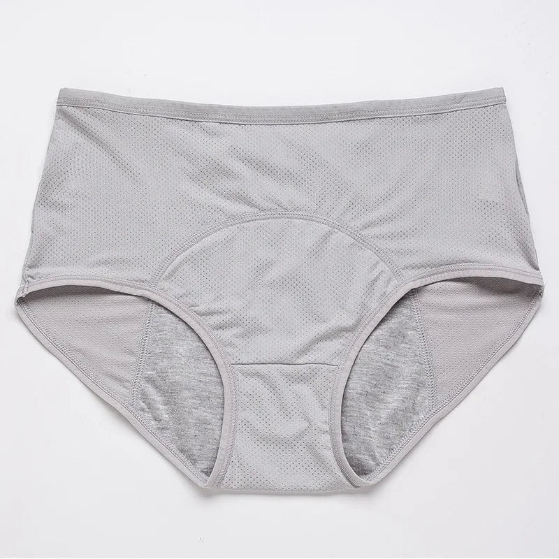 Period Underwear for Women 4 Layer Leakproof Cotton Panties Postpartum Menstrual Overnight Absorbent Underwear Seamless Moisture
