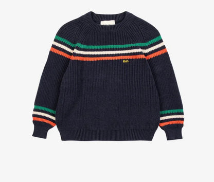 Children's Sweater 2025 Fall Autumn/Winter Girls' Cartoon Warm Cotton Color Block Pullover Vest Cardigan Boys' V-neck Knit