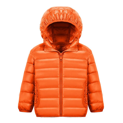 Girls Down Jacket Fashion Children Winter Coat Kids Ultra Light Winter Jackets for Girls Portable Hooded Down Coats for Teenage