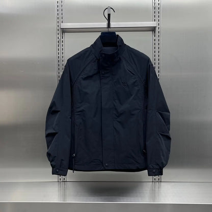 Men's Coat New 2026 Tooling Stand-up Collar Jacket Spring and Autumn Outdoor Casual Top