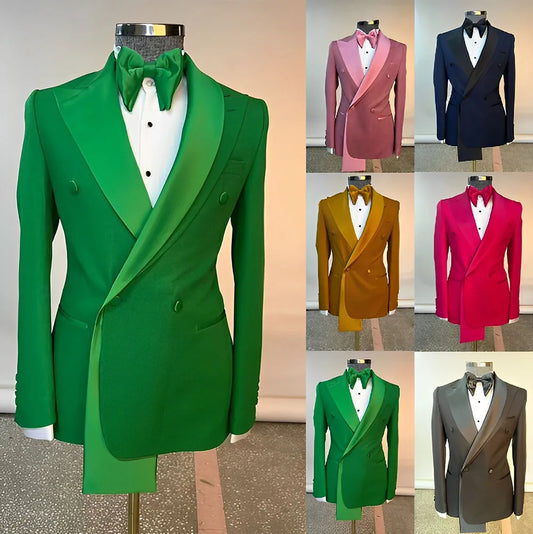 Men's Suits Single Jackets Wedding Groom Tuxedos Peak Lapel Design Blazer for Men Fashion Customization Clothing