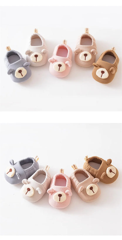 Newborn Baby Shoes For Girls Boys Cute Soft Toddler Floor Sports Infant First Walker Booties Casual Cartoon Baby Shoes Non-slip