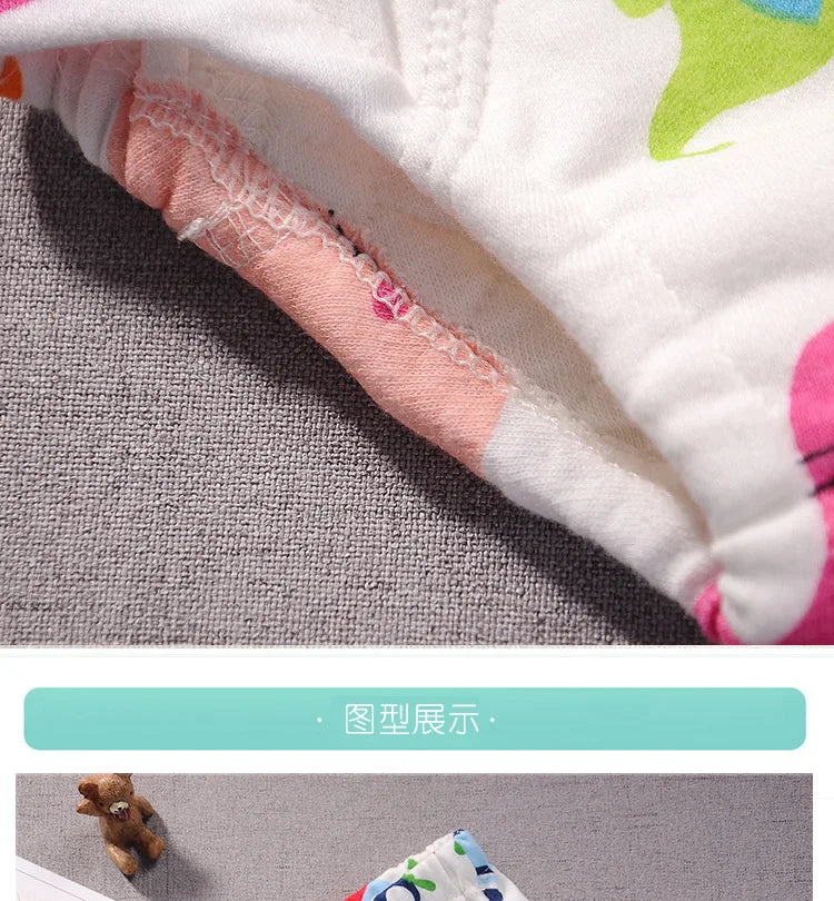 Baby Waterproof Reusable Training Pants Cute Cotton Baby Diaper Infant Shorts Nappies Panties Nappy Changing Underwear Cloth New