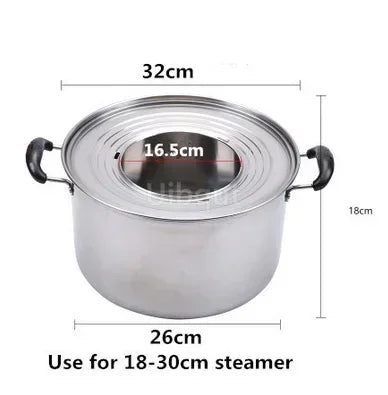 Stainless Steel Pot Steamer Rice Cooker Food Steaming Grid with Double Ear Drain Basket Kitchen Cooking bamboo steamer cooker