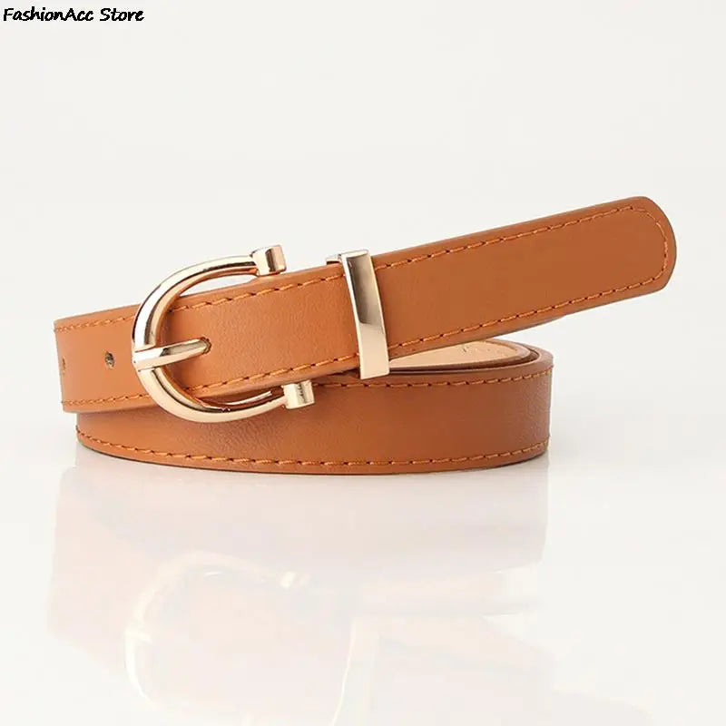 Leather Female Belt Strap Black Brown Green Women Belts Ladies Dress Belt Girls Pants Jean Waist Belt