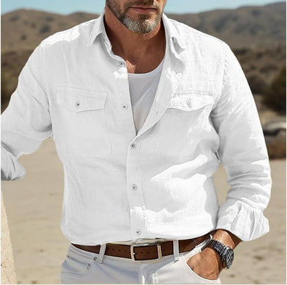 Men's Shirts Shirts for Man Men's Shirt Linen Shirt Shirts Men's Linen Shirt Men Shirt Man Business Gentleman Denim Shirts