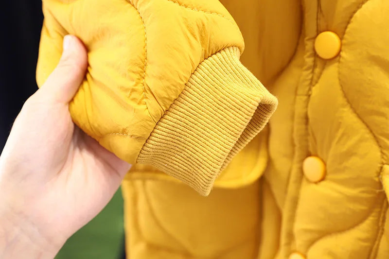 Baby Boys Clothes Full Sleeve Solid Parkas Pants 2pcs/set Toddler Costume Infant Jacket Kids Sportswear Girl Solid Casual Warm