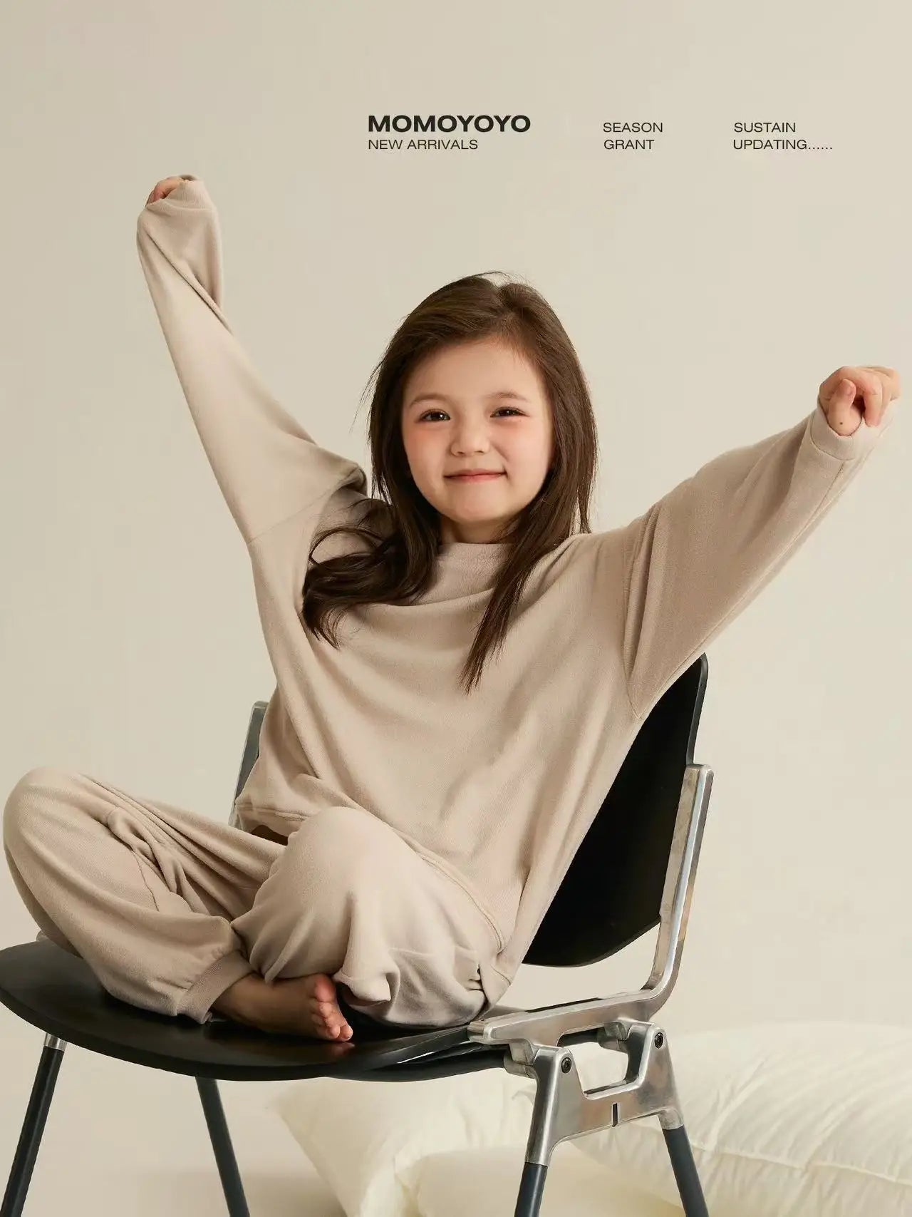 Girls Pajamas Sets Winter Autumn Sleepwear for Kids Solid Color Children's Loungewear Set Teenager Underwear Baby Pijama 3-14T