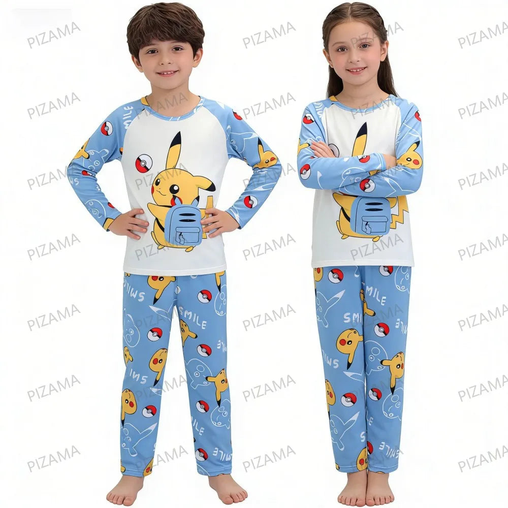 Boys Pajamas Sets Toddlers Girl Fashion Clothes Suits Girls Clothes Pajamas Unisex Kids Clothing Sets Pikachu Children Pyjamas