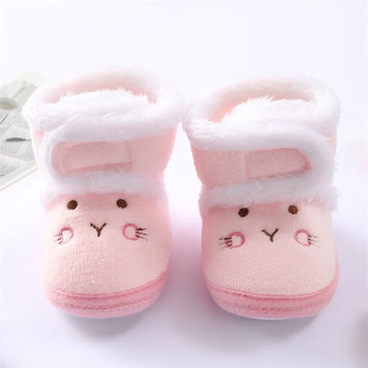 Cute Toddler Baby Shoes for Girls Boys 0-18Month First Walkers Winter Thick Warm Infant Baby Shoes Newborn Baby Girl Boy Shoes