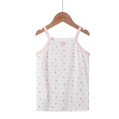 Girls Vest Underwear 1 2 3 4 5 6 7 8 9 Years Summer Little Girl Tank Tops White Soft Cotton Kids Camisole Baby Girl 12 18 Months