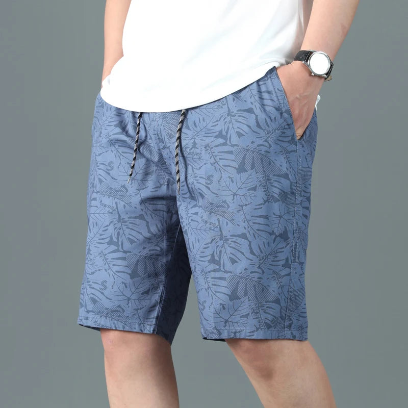 Men's Beach Shorts Streetwear Casual Cotton Workwear Pants Men Summer Breathable Fitness Knee Shorts Sports Shorts Sweatwear 6XL