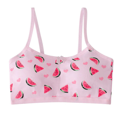 Girls' Development Period Underwear, Children's Student Tube Top, Girls' Camisole Vest, Pure Cotton Underwear, Thin for Puberty