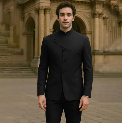 Charming Men's Suits Customized High Fashion Single-breasted Two Pieces (Jacket+Pants) Male Smart Casual Simple Straight Set